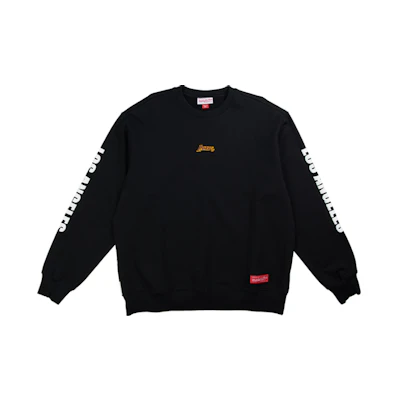 Mitchell Ness Mitchell & Ness Lakers Logo Colorblock Pullover Sweatshirt Unisex Purple FPHDDA19007-LALPURP