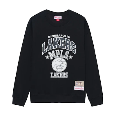 Mitchell Ness Mitchell & Ness Lakers Logo Hoodie Beige Unisex Pullover Long Sleeve MA13M018C-BEIGE