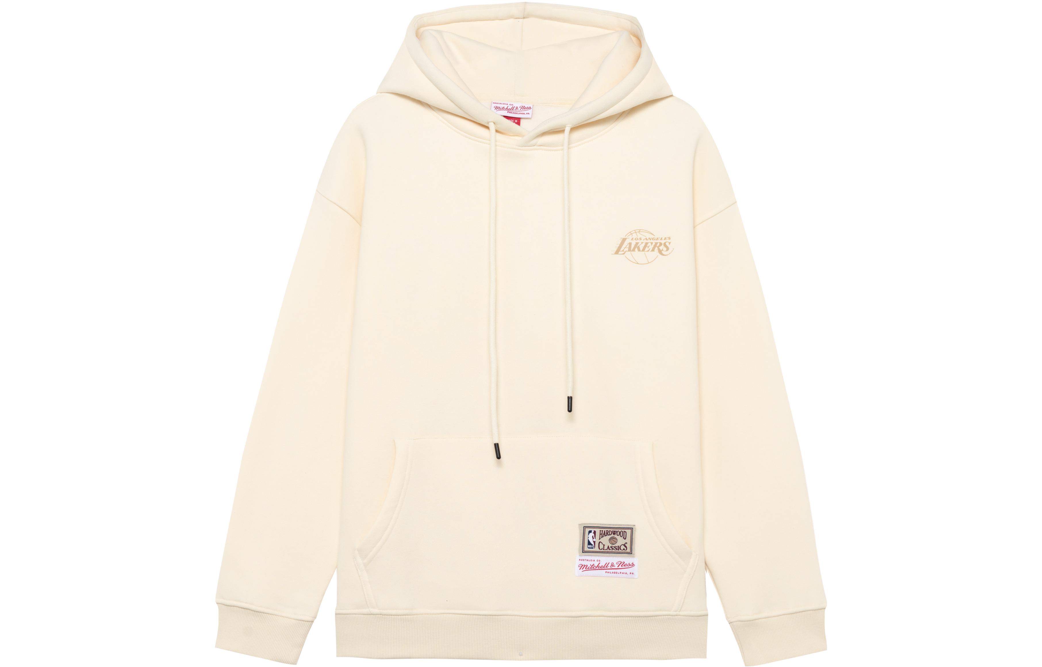 Mitchell Ness Mitchell & Ness Lakers Logo Hoodie Black Unisex Pullover Long Sleeve MA13M019C-BLACK