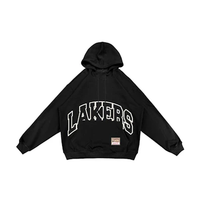 Mitchell Ness Mitchell & Ness Lakers Logo Hoodie Purple Unisex Pullover MA13M019C-PURPLE