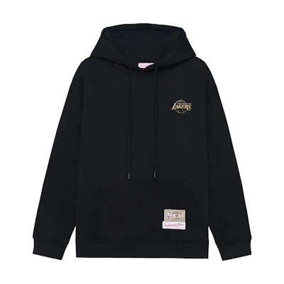 Mitchell Ness Mitchell & Ness Lakers Loose Short Sleeve Zip Hoodie Men’s Gray MA211M011CGREY