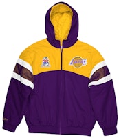 Mitchell Ness Mitchell & Ness Lakers Mesh Panel Hooded Jacket Unisex - Purple FLZPMI19023-LALPURP Mitchell Ness Mitchell & Ness Lakers Mesh Panel Hooded Jacket Unisex - Purple FLZPMI19023-LALPURP