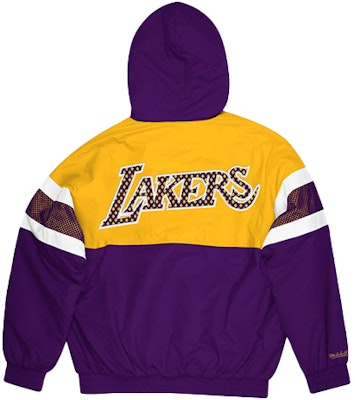 Jaket Hoodie Lakers Mesh Panel Mitchell Ness Unisex - Ungu FLZPMI19023-LALPURP Lookbook Jaket Hoodie Lakers Mesh Panel Mitchell Ness Unisex - Ungu FLZPMI19023-LALPURP