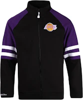 Mitchell Ness Mitchell & Ness Lakers NBA Colorblock Warm-Up Jacket Black OJZP1224-LALYYPPPBLCK Mitchell Ness Mitchell & Ness Lakers NBA Colorblock Warm-Up Jacket Black OJZP1224-LALYYPPPBLCK