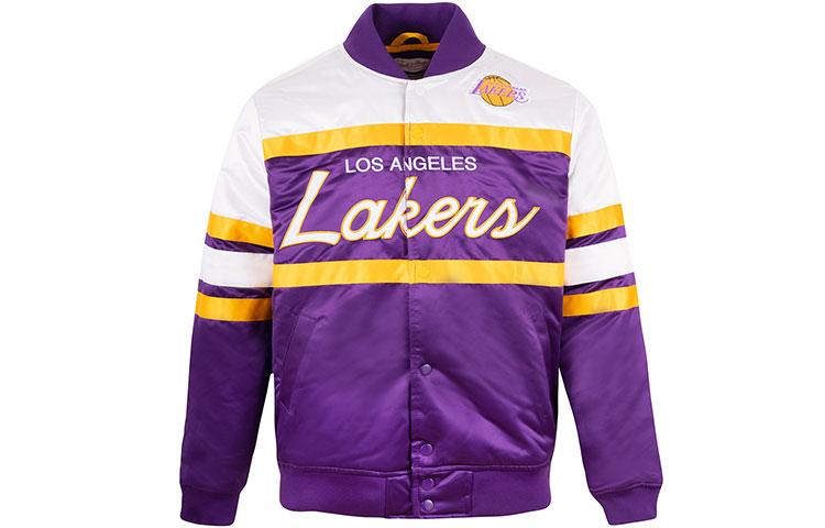 Mitchell Ness Mitchell & Ness Lakers Retro Logo Hoodie Unisex Black Pullover Sweatshirt MNHD19-03