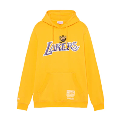 Mitchell Ness Mitchell & Ness Laser Letter Print Hoodie Black MN16H18-CHI