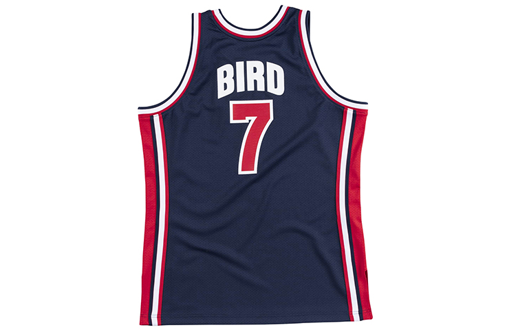 Lookbook Mitchell & Ness Larry Bird 1992 USA Dream Team Jersey Auténtica Azul Marino AJY4GS18410-USANAVY92LBI