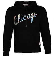 Mitchell Ness Mitchell & Ness Laser Letter Print Hoodie Black MN16H18-CHI Mitchell Ness Mitchell & Ness Laser Letter Print Hoodie Black MN16H18-CHI
