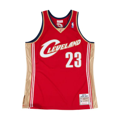 Mitchell Ness Mitchell & Ness LeBron James Cavaliers 23 Jersey Retro 03-04 Wine Red Male 7226-327-03LJAME