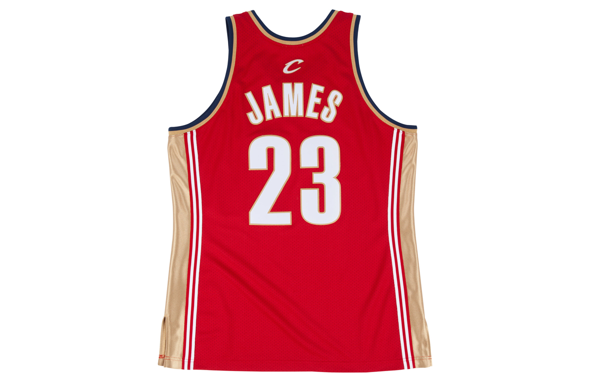 Mitchell Ness Mitchell & Ness LeBron James Cavaliers 23 Jersey Retro 03-04 Wine Red Male 7226-327-03LJAME 圖 3