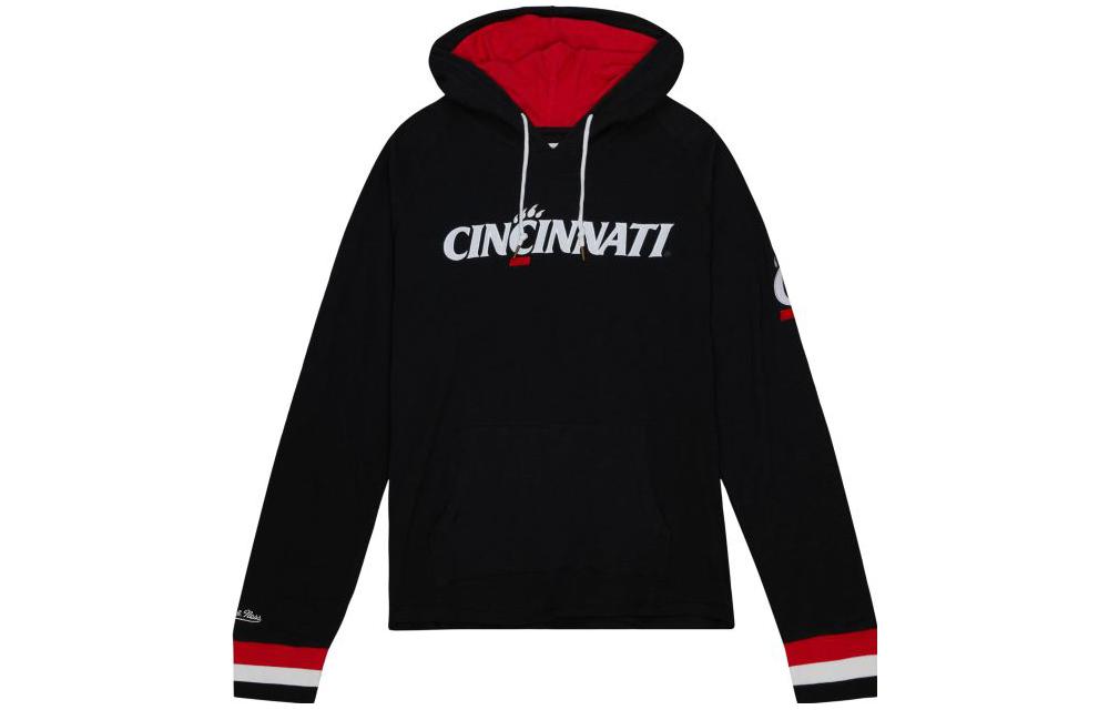 Mitchell Ness Mitchell & Ness Legendary Slub LS Hoodie University Of Cincinnati Black Hoodie THOD4999-UCNYYPPPBLCK