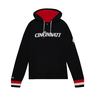 Mitchell Ness Mitchell & Ness Legendary Slub LS Hoodie University Of Cincinnati Black Hoodie THOD4999-UCNYYPPPBLCK