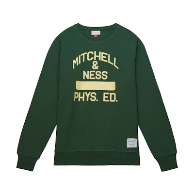 Mitchell Ness Mitchell & Ness Letter Graphic Print Red Crewneck Sweatshirt Loose Fit FCPO5512-GEOYYPPPSCAR