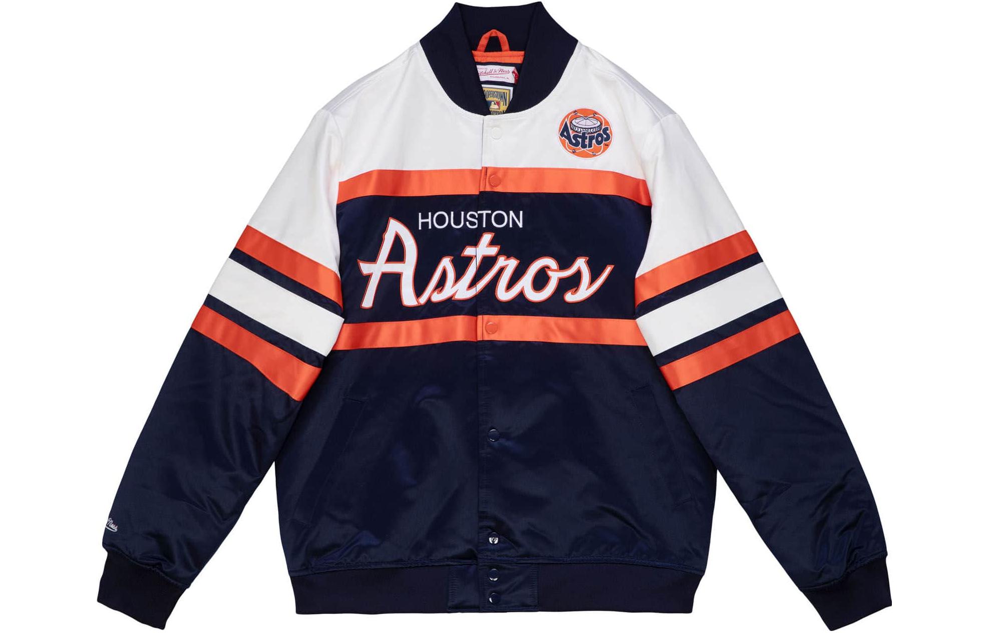 Mitchell Ness Mitchell & Ness Letter Print Casual Jacket Black OJBF5376-MBUYYPPPBLCK