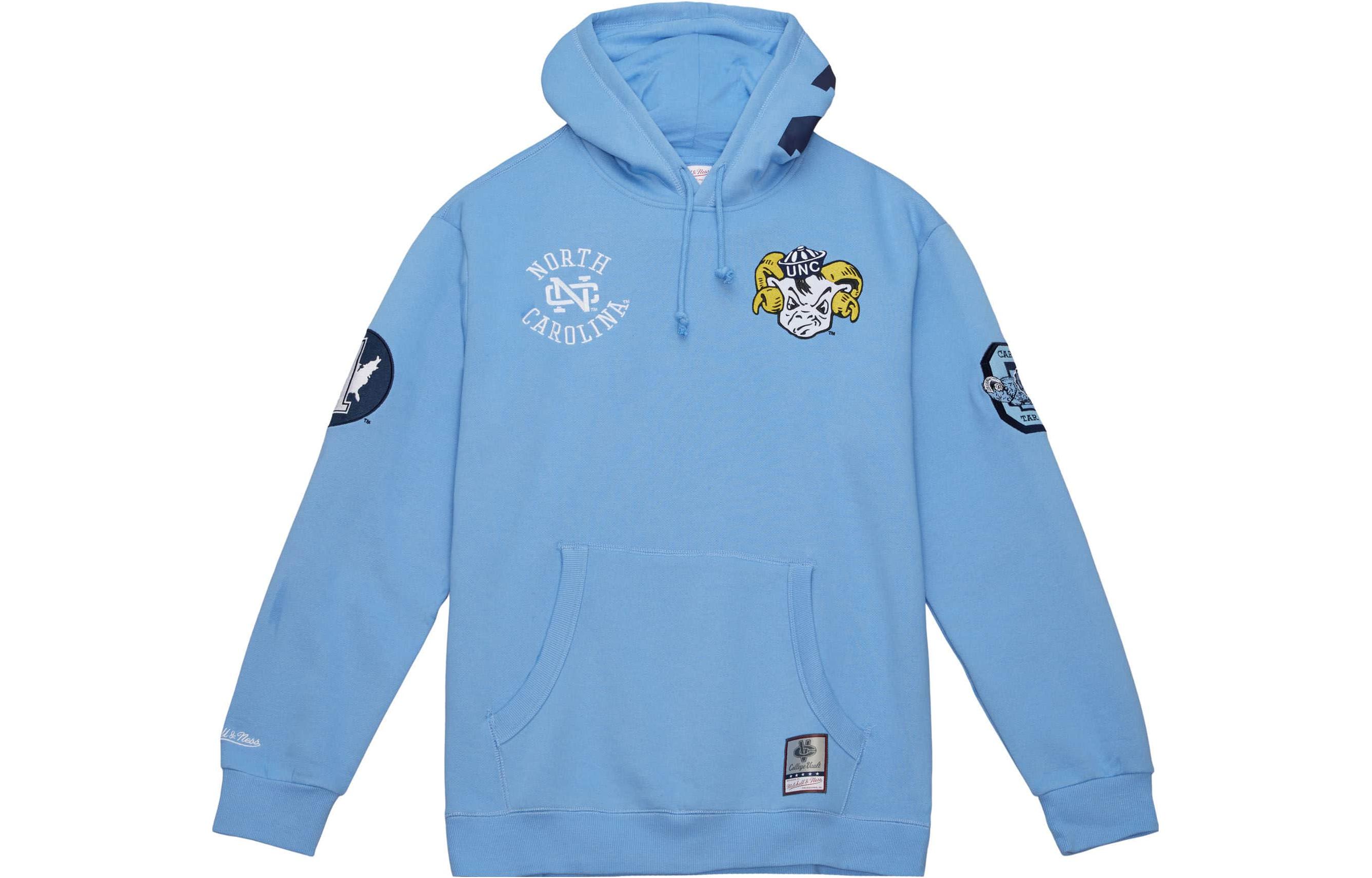 Mitchell Ness Mitchell & Ness Letter Print Colorblock Zip Jacket Blue Grey Mens OJZP5517-NYYYYPPPMTWH