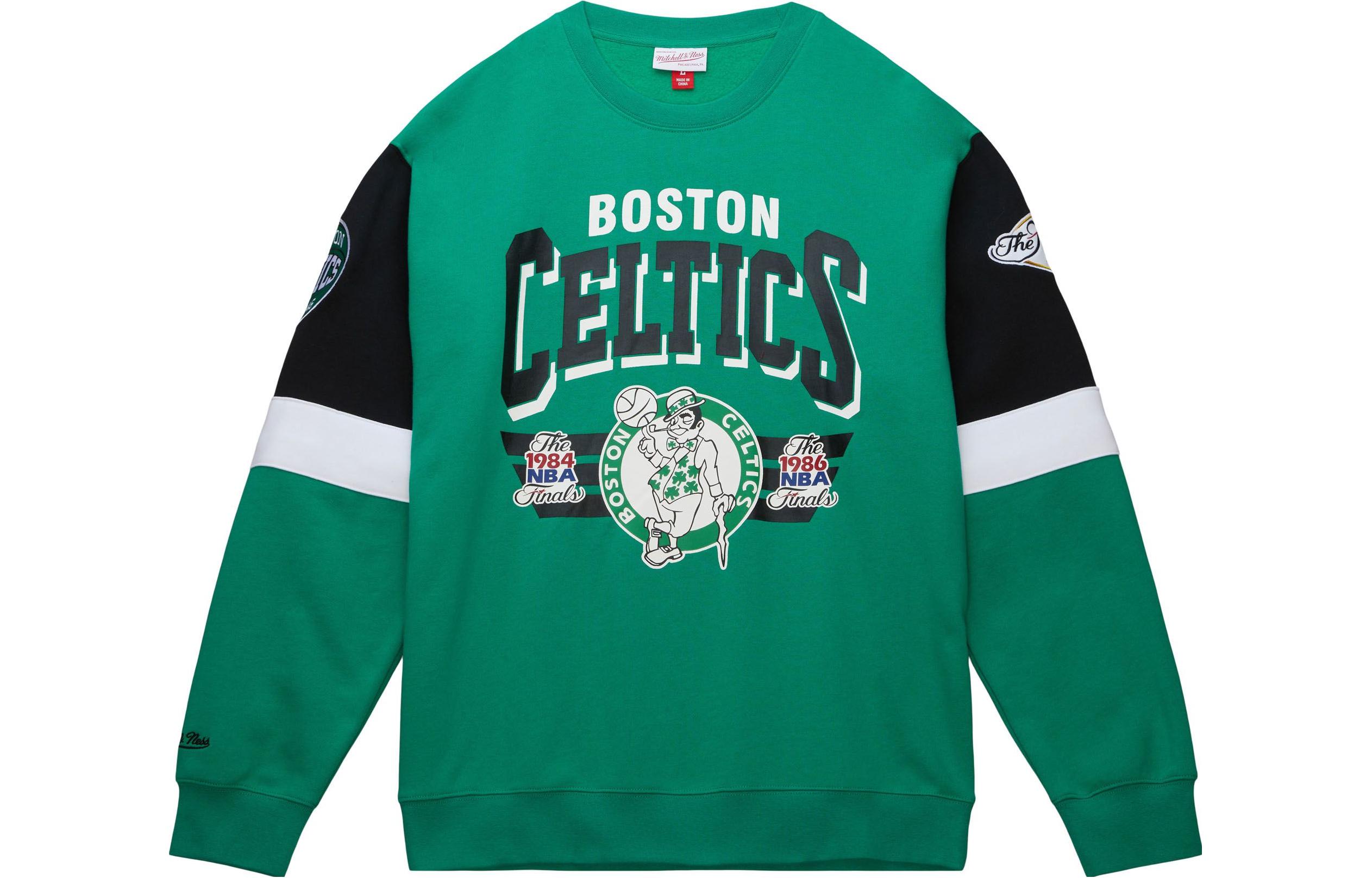 Mitchell Ness Mitchell & Ness Letter Print Crewneck Loose Sweatshirt Blue () FCPO5512-SUAYYPPPLTBL