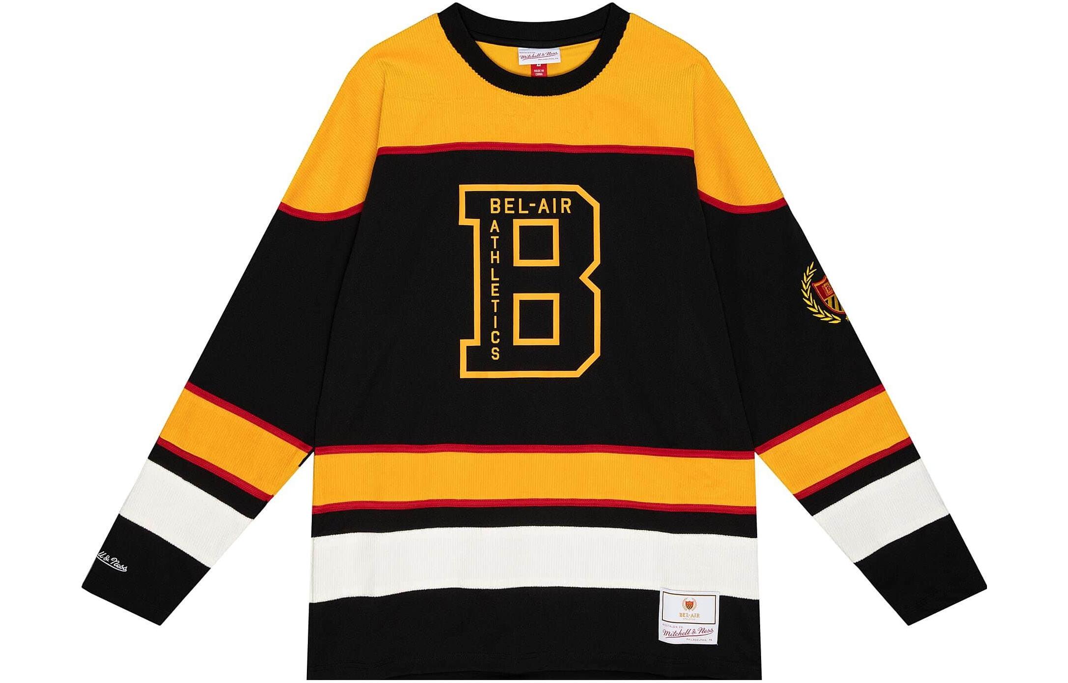 Mitchell Ness Mitchell & Ness Letter Print Crewneck Sweatshirt Navy Blue GFLCMO22238-GTENAVY