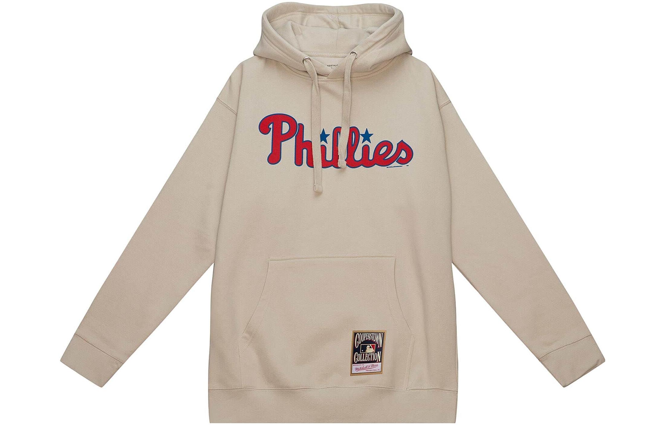 Mitchell Ness Mitchell & Ness Letter Print Hoodie Black Pullover Sweatshirt FPHD4771-P76YYPPPBLCK