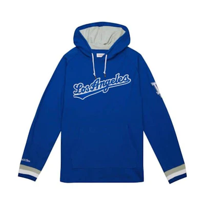 Mitchell Ness Mitchell & Ness Letter Print Pullover Hoodie Blue Long Sleeve THOD4999-LADYYPPPROYA
