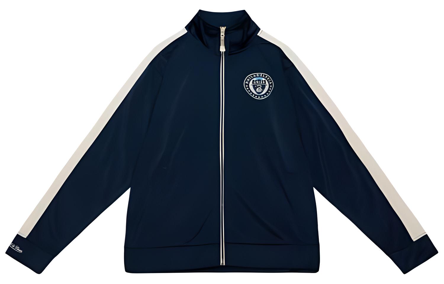 Mitchell Ness Mitchell & Ness Logo Embroidered Crewneck Sweatshirt Unisex - White MNRQAWTOHD006-OFW