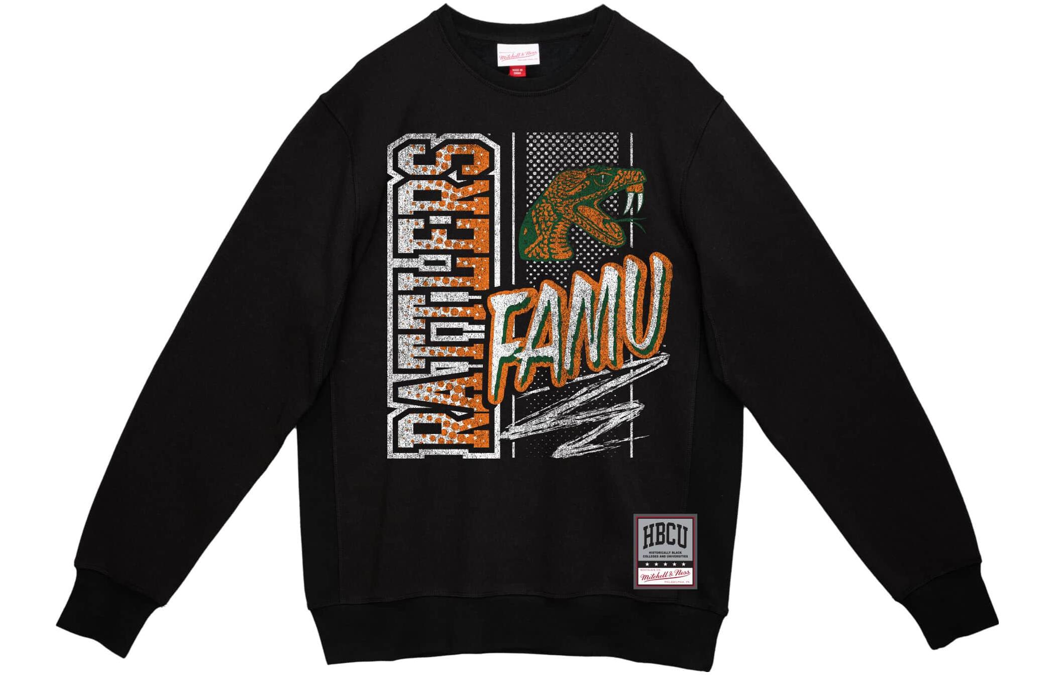 Mitchell Ness Mitchell & Ness Logo Print Pullover Hoodie Black FPHD4771-CBUBLCK