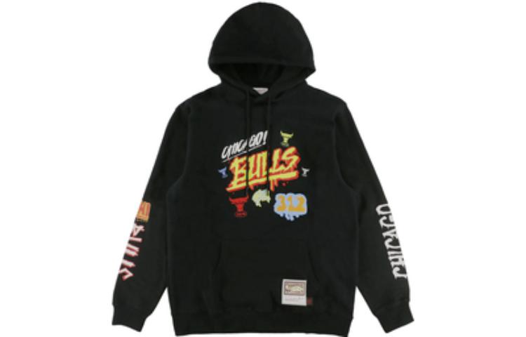 Mitchell Ness Mitchell & Ness Logo Print Sleeveless Hoodie Red - FPHD5514-OSTYYPPPSCAR