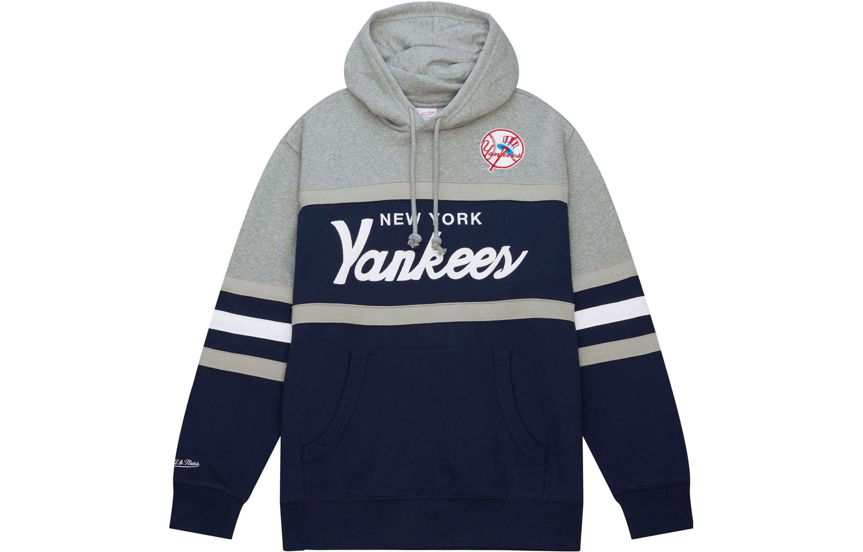 Mitchell Ness Mitchell & Ness Logo Striped Baseball Collar Jacket OJBF5516-OMAYYPPPROYA