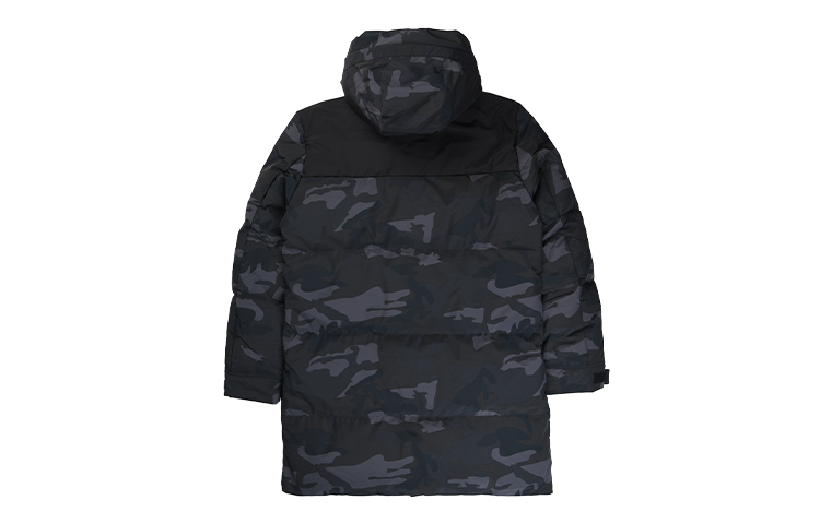Lookbook 米切尔&内斯迷彩羽绒冬季外套黑色长款夹克 MN12J17-GRNCAMO