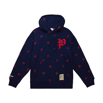 Mitchell Ness Mitchell & Ness Loose Fit Crewneck Letter Long Sleeve Sweatshirt Black () FCPO5512-CBHYYPPPBLCK