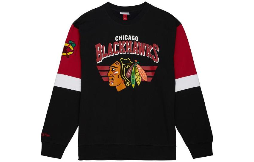 Mitchell Ness Mitchell & Ness Loose Fit Crewneck Pullover Sweatshirt Light Blue FCPO6737SKRYYPPPLTBL