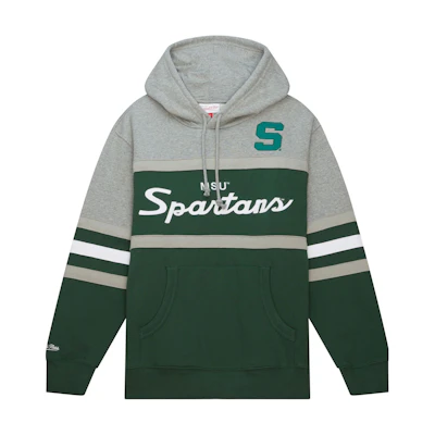Mitchell Ness Mitchell & Ness Loose Fit Letter Print Crewneck Sweatshirt Brown () BMFCDP22175-PPHCREA