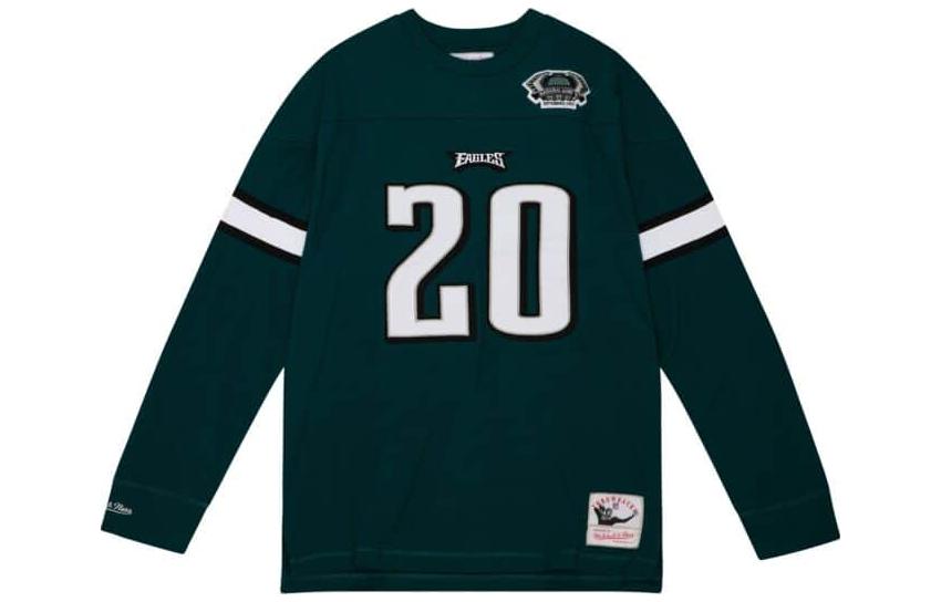 Mitchell Ness Mitchell & Ness Loose Fit Letter Print Crewneck Sweatshirt Green () TNNC3402-PEA03BDAKYGN