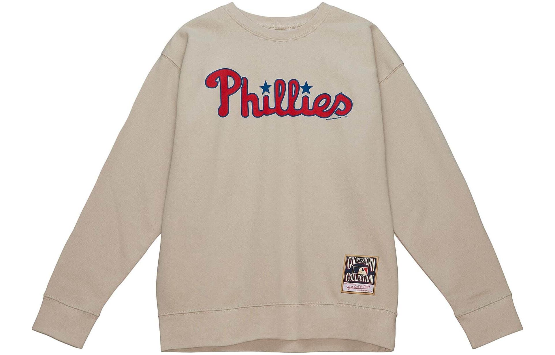 Mitchell Ness Mitchell & Ness Loose Fit Letter Print Hoodie - Navy Blue FPHD5514-LARYYPPPROYA