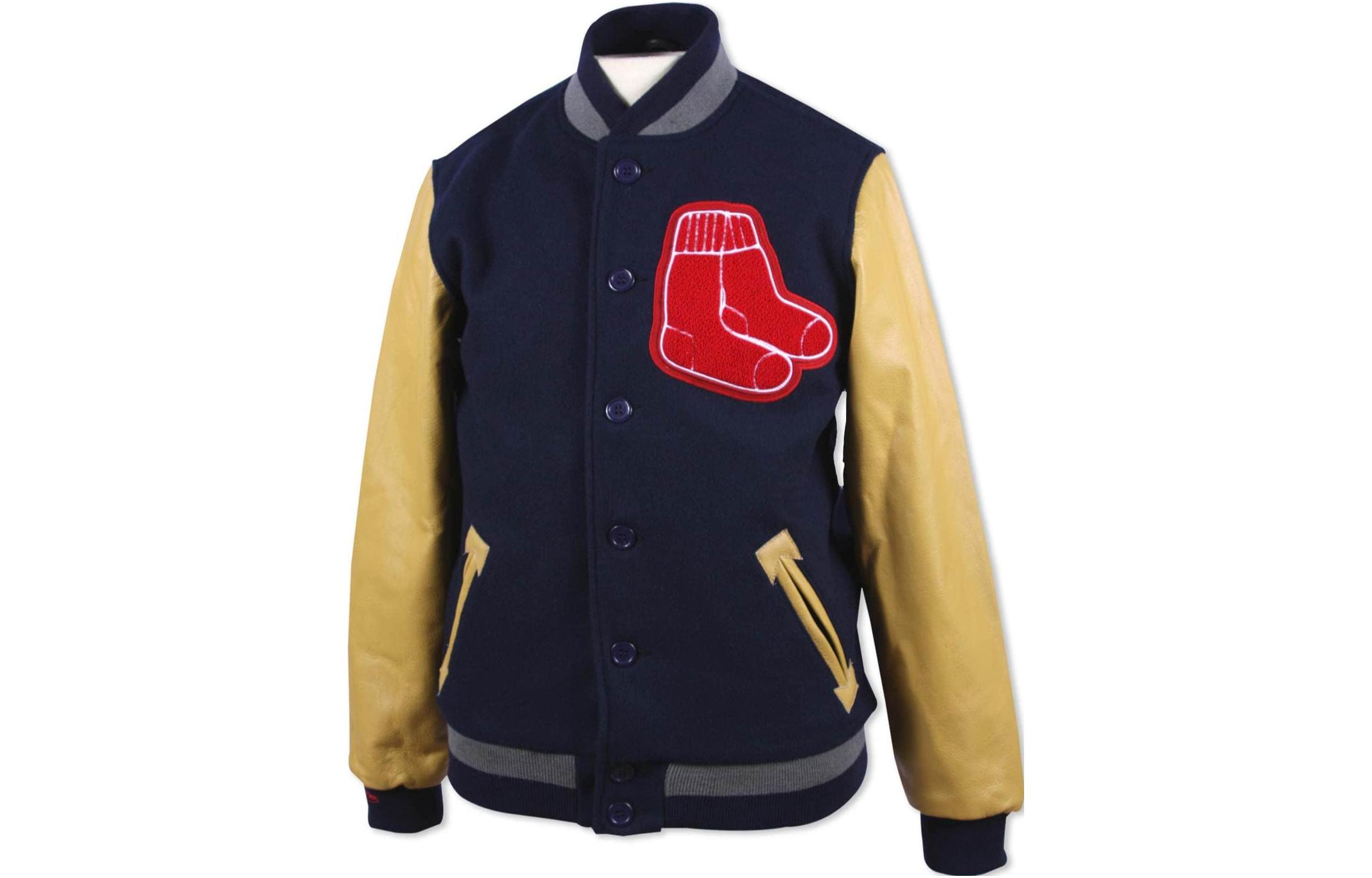Mitchell Ness Mitchell & Ness Loose Fit Zip Logo Print Sports Jacket Blue () OJZP5008-HASYYPPPNAVY