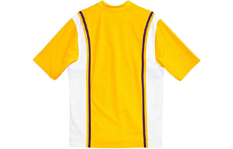 Lookbook Mitchell & Ness Los Angeles Lakers 00-01 Retro Zip Tee Kuning Lelaki ASSHAC19138-LALLTGD00
