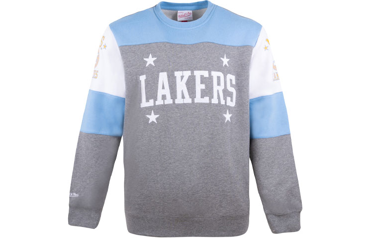 Mitchell Ness Mitchell & Ness Los Angeles Lakers Embroidered Logo Fleece Jacket Black Unisex MN16Z24-LAL