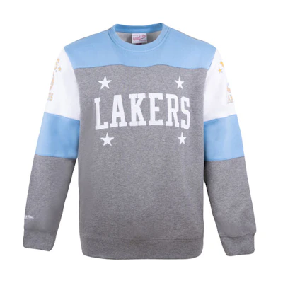Mitchell Ness Mitchell & Ness Los Angeles Lakers Embroidered Logo Fleece Jacket Black Unisex MN16Z24-LAL