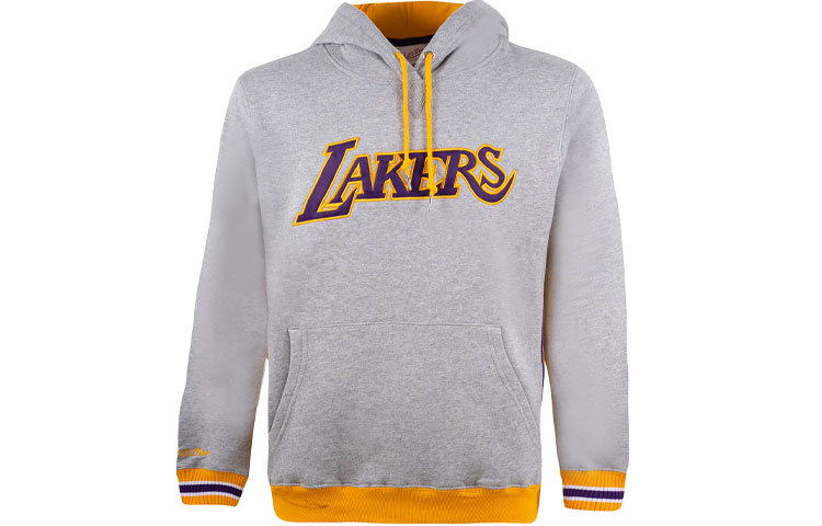 Mitchell Ness Mitchell & Ness Los Angeles Lakers Fleece Crewneck Sweatshirt Black Unisex MNJYFWHD23092008
