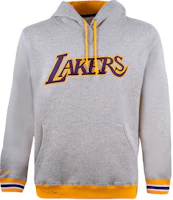 Mitchell Ness Mitchell & Ness Los Angeles Lakers Embroidered Pullover Hoodie Grey Unisex FPHD1040-LALYYPPPGHYW Mitchell Ness Mitchell & Ness Los Angeles Lakers Embroidered Pullover Hoodie Grey Unisex FPHD1040-LALYYPPPGHYW