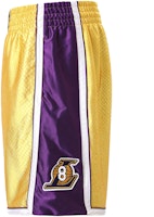 Mitchell Ness Mitchell & Ness Los Angeles Lakers Kobe Reversible Basketball Shorts Gold/Purple SHORGS20052-LALGOLDKBR Mitchell Ness Mitchell & Ness Los Angeles Lakers Kobe Reversible Basketball Shorts Gold/Purple SHORGS20052-LALGOLDKBR