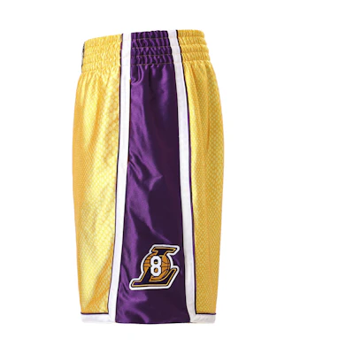 Mitchell Ness Mitchell & Ness Los Angeles Lakers Kobe Reversible Basketball Shorts Gold/Purple SHORGS20052-LALGOLDKBR