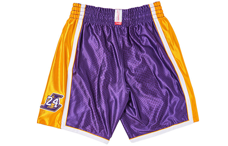Lookbook ミッチェル＆ネス ロサンゼルス・レイカーズ コービー リバーシブル バスパン 金/紫 SHORGS20052-LALGOLDKBR