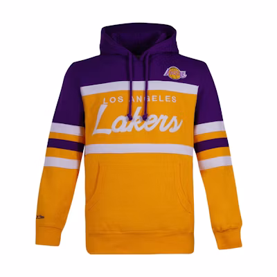 Mitchell Ness Mitchell & Ness Los Angeles Lakers Letter Print Pullover Sweatshirt Grey Mens FCPO1243-LALGYHT