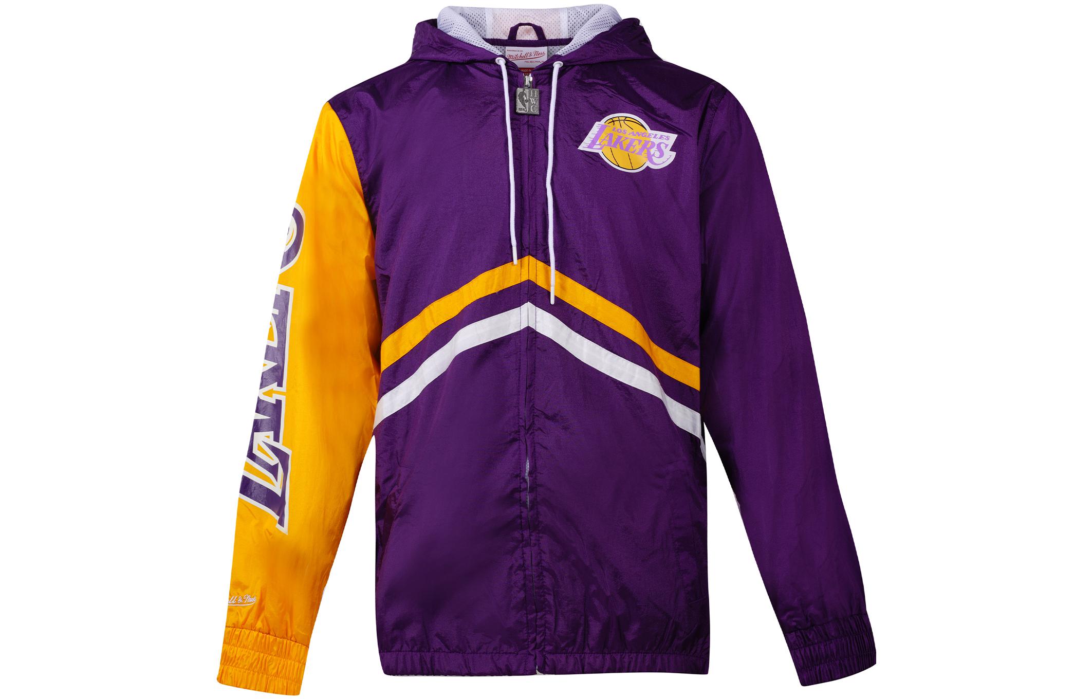 Mitchell Ness Mitchell & Ness Los Angeles Lakers Vintage Hoodie Jacket - FLZPMG18045-LALBLCK