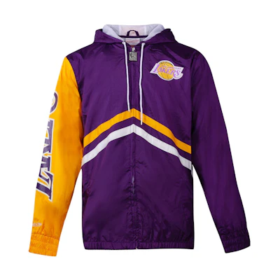 Mitchell Ness Mitchell & Ness Los Angeles Lakers Vintage Hoodie Jacket - FLZPMG18045-LALBLCK