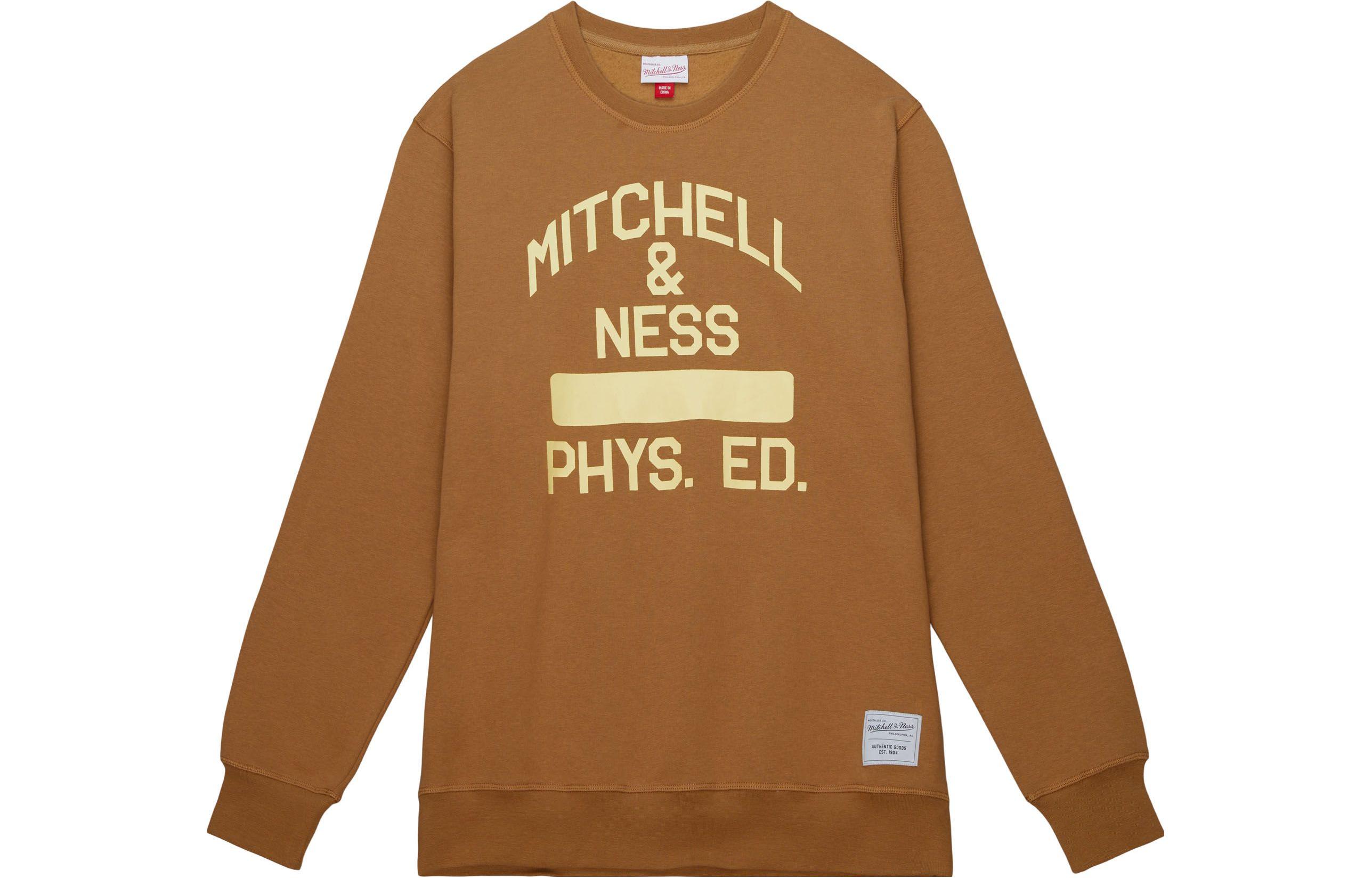 Mitchell Ness Mitchell & Ness M&N Graphic Crewneck Sweatshirt Black Fashion Top FCPO5532-MNNYYPPPBLCK