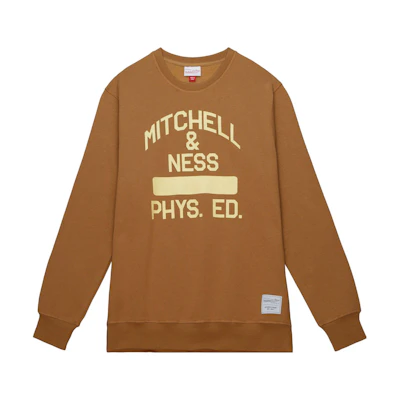 Mitchell Ness Mitchell & Ness M&N Graphic Crewneck Sweatshirt Black Fashion Top FCPO5532-MNNYYPPPBLCK