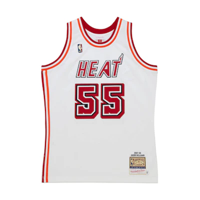 Mitchell Ness Mitchell & Ness Miami Heat 07-08 Jason Williams #55 Colorblock Basketball Jersey White AJY45660-MHE07JWIWHIT
