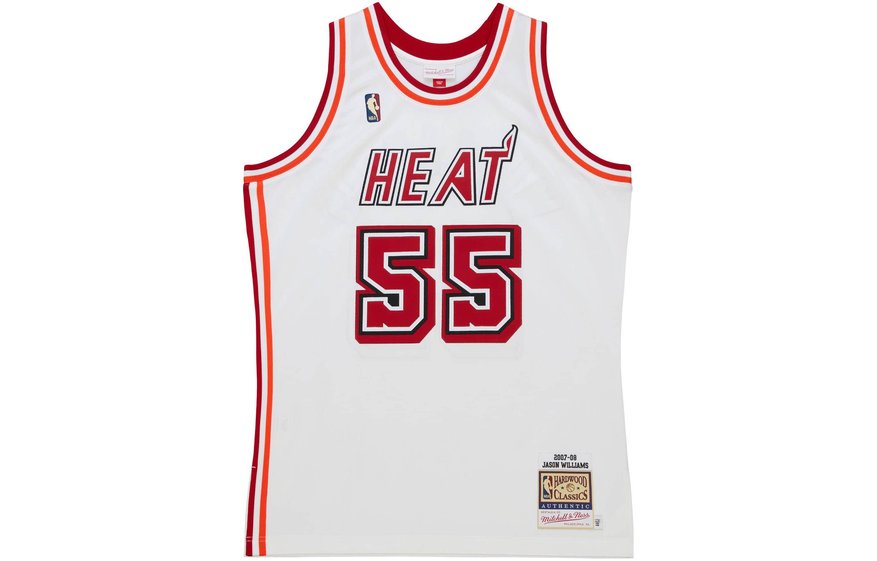 Mitchell Ness Mitchell & Ness Miami Heat 07-08 Jason Williams #55 Colorblock Basketball Jersey White AJY45660-MHE07JWIWHIT 圖 2
