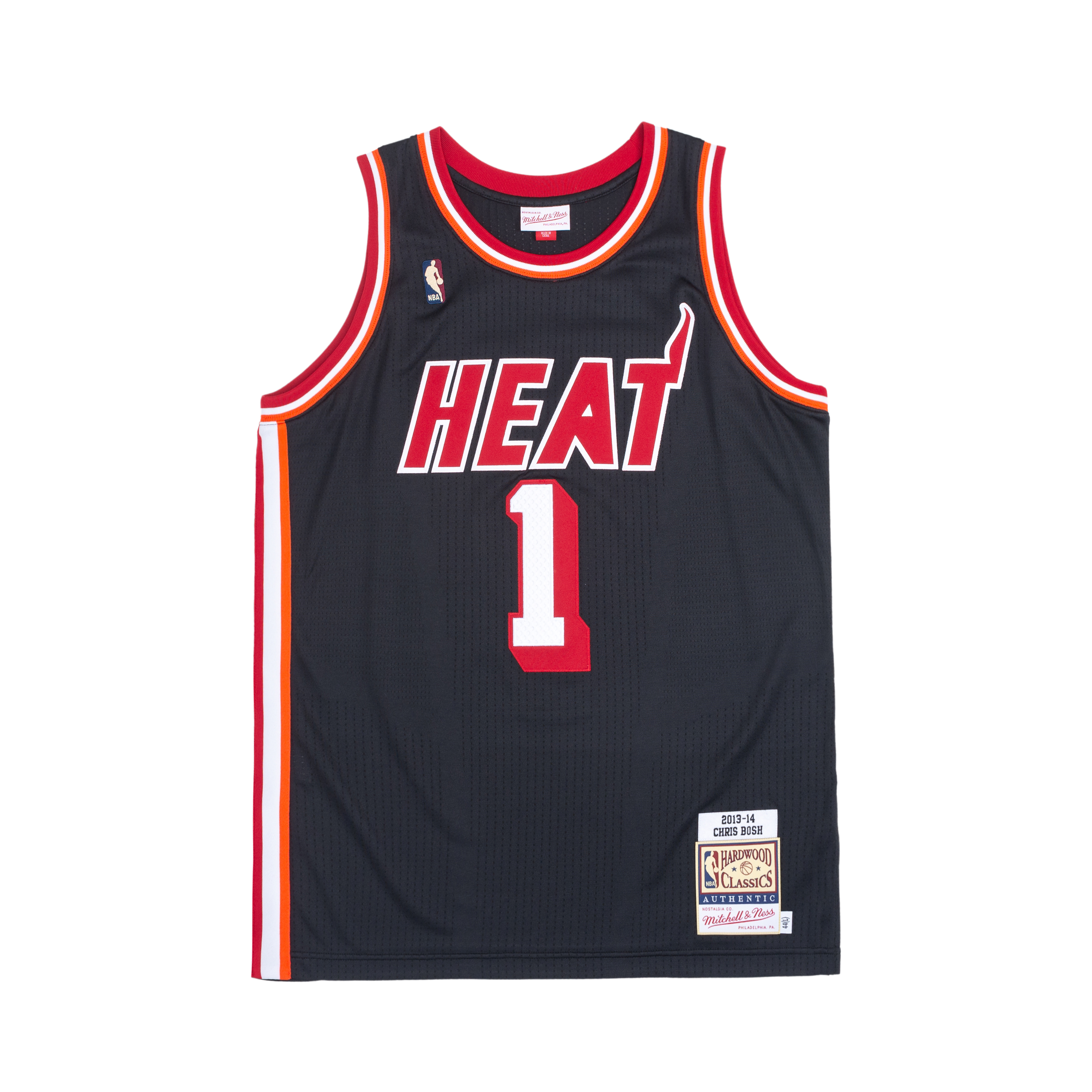 Mitchell Ness Mitchell & Ness Miami Heat Chris Bosh #1 2013 Jersey Black Unisex Sleeveless. AJY46496-MHE13CBOBLCK 圖 2